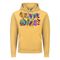 Vintage Mustard love wins Vintage Hoodie - Zillion Design Studio