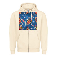 Sandshell 4th of july hotdog seamless pattern Zipper Hoodie - BundleAndBundleShop