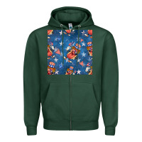 Sports Green 4th of july hotdog seamless pattern Zipper Hoodie - BundleAndBundleShop