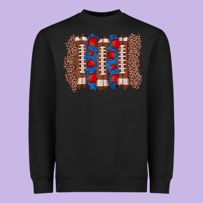 Football Brushstroke Heavyweight Sweatshirt Designed By Zillion Design Studio