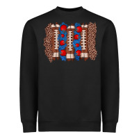 Black football brushstroke Heavyweight Sweatshirt - Zillion Design Studio