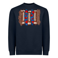 Navy football brushstroke Heavyweight Sweatshirt - Zillion Design Studio