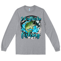Heather Grey i d rather be fishing Long Sleeve Tee - AdoDesignShop