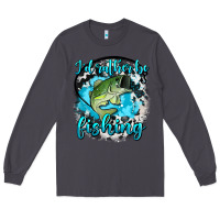 Smoke i d rather be fishing Long Sleeve Tee - AdoDesignShop