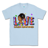 Dusty Blue love autism awareness Classic Tee - JahusDesignShop