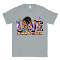 Heather Grey love autism awareness Classic Tee - JahusDesignShop