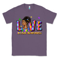 Lavender love autism awareness Classic Tee - JahusDesignShop