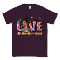 Plum love autism awareness Classic Tee - JahusDesignShop