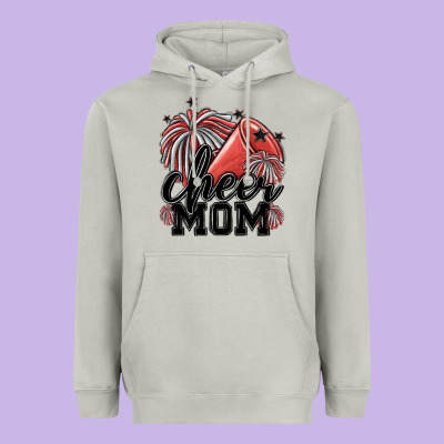 Cheer Mom Heavyweight Hoodie Designed By Maliassmallbusiness