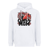White cheer mom Heavyweight Hoodie - MaliasSmallBusiness