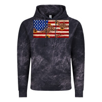 Cloud Black American flag leopard sunflower Vintage Hoodie - JahusDesignShop