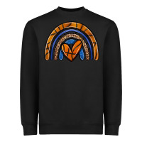 Black basketball rainbow Heavyweight Sweatshirt - Zillion Design Studio