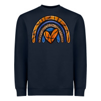 Navy basketball rainbow Heavyweight Sweatshirt - Zillion Design Studio