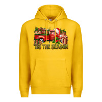 Lemon Tis' The Season Christmas Truck Premium Hoodie - BundleAndBundleShop