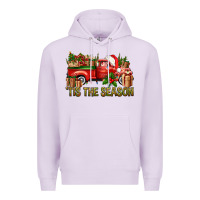 Lilac Tis' The Season Christmas Truck Premium Hoodie - BundleAndBundleShop