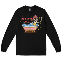 Black do i look like i give a duck Long Sleeve Tee - JahusDesignShop