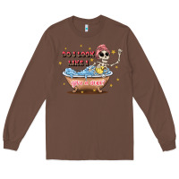 Chestnut do i look like i give a duck Long Sleeve Tee - JahusDesignShop