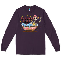 Plum do i look like i give a duck Long Sleeve Tee - JahusDesignShop