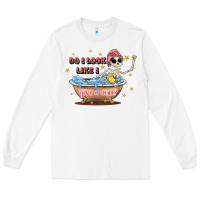 White do i look like i give a duck Long Sleeve Tee - JahusDesignShop