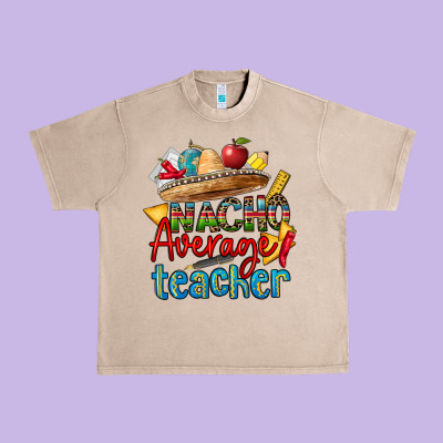 Nacho Average Teacher Urban Heavy Tee Designed By Cts Tumbler Store