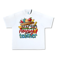 White nacho average teacher Urban Heavy Tee - CTS Tumbler Store