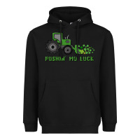Black pushin' my luck Heavyweight Hoodie - MaliasSmallBusiness
