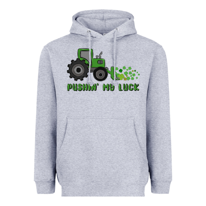 Pushin' My Luck Heavyweight Hoodie by MaliasSmallBusiness | Teevron