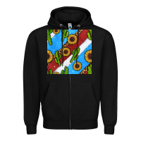 Black western 4th of july seamless pattern Zipper Hoodie - BundleAndBundleShop