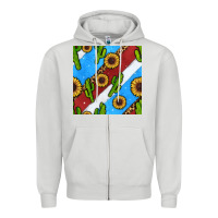 Dove Grey western 4th of july seamless pattern Zipper Hoodie - BundleAndBundleShop