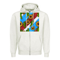 Oatmeal Heather western 4th of july seamless pattern Zipper Hoodie - BundleAndBundleShop