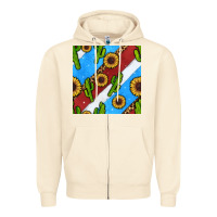 Sandshell western 4th of july seamless pattern Zipper Hoodie - BundleAndBundleShop