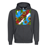 Smoke western 4th of july seamless pattern Zipper Hoodie - BundleAndBundleShop