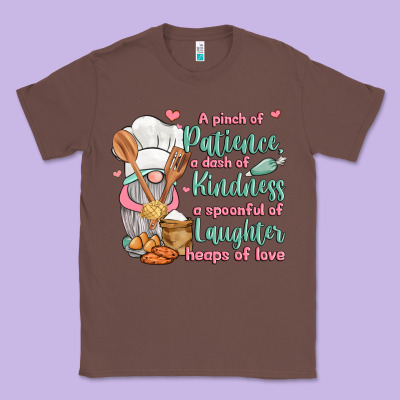 A Pinch Of Patience A Dash Of Kindness A Spoonful Classic Tee Designed By Jahusdesignshop