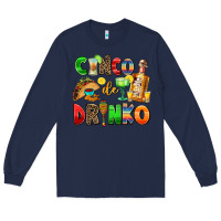 Navy cinco de mayo Long Sleeve Tee - AdoDesignShop