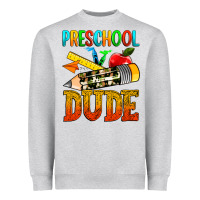 Heather Grey preschool dude Heavyweight Sweatshirt - texasbilliewilder