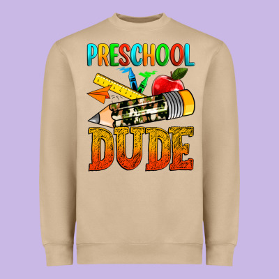 Preschool Dude Heavyweight Sweatshirt Designed By Texasbilliewilder