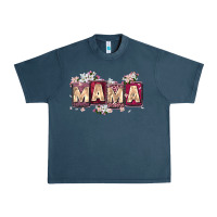 Midnight Navy mama with license letters Urban Heavy Tee - Zillion Design Studio