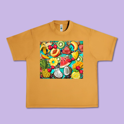 Summer Fruits Urban Heavy Tee Designed By Barkaloodesign