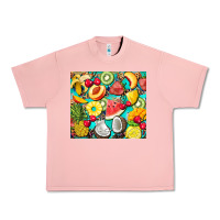 Salmon summer fruits Urban Heavy Tee - BarkalooDesign