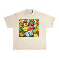 Sandshell summer fruits Urban Heavy Tee - BarkalooDesign