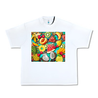 White summer fruits Urban Heavy Tee - BarkalooDesign