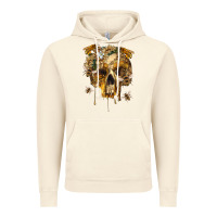 Vintage Artic Flower Skeleton Bees Vintage Hoodie - RanaPortraitStore