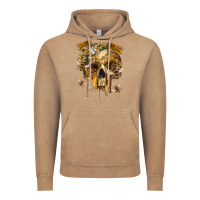 Vintage Coffee Flower Skeleton Bees Vintage Hoodie - RanaPortraitStore