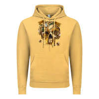 Vintage Mustard Flower Skeleton Bees Vintage Hoodie - RanaPortraitStore