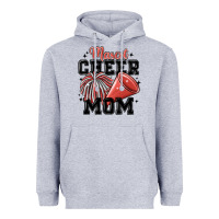 Heather Grey mascot cheer mom Heavyweight Hoodie - MaliasSmallBusiness