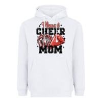 White mascot cheer mom Heavyweight Hoodie - MaliasSmallBusiness