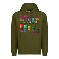 Army Green Battery Life Of A Mama Premium Hoodie - BundleAndBundleShop
