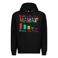 Black Battery Life Of A Mama Premium Hoodie - BundleAndBundleShop