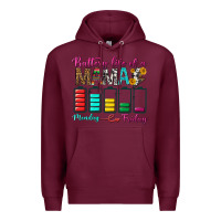 Burgundy Battery Life Of A Mama Premium Hoodie - BundleAndBundleShop