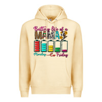 Pina Colada Battery Life Of A Mama Premium Hoodie - BundleAndBundleShop